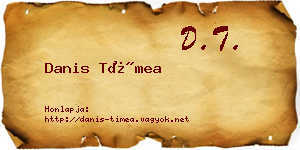 Danis Tímea névjegykártya